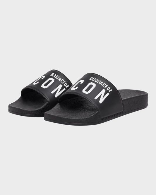 Slides „ICON“ – Schwarz/Weiß