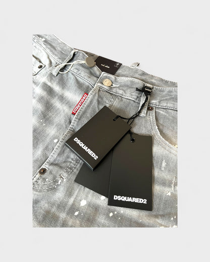 Cool Guy Jeans – Grau mit Paint-Splatter