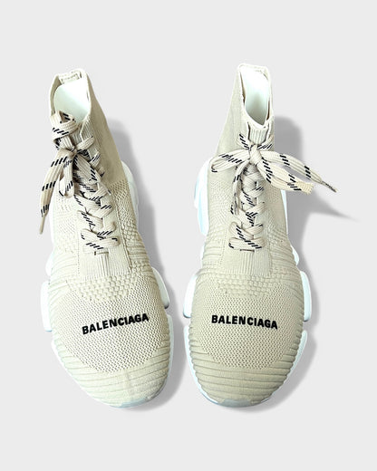 Speed 2.0 Lace-Up Sneaker – Beige/Weiß