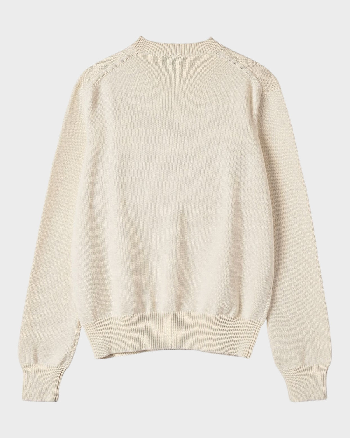 Strickpullover mit Logo – Creme