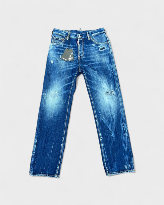 Dsquared2 Jeans mit Used-Effekt – Mittelblau