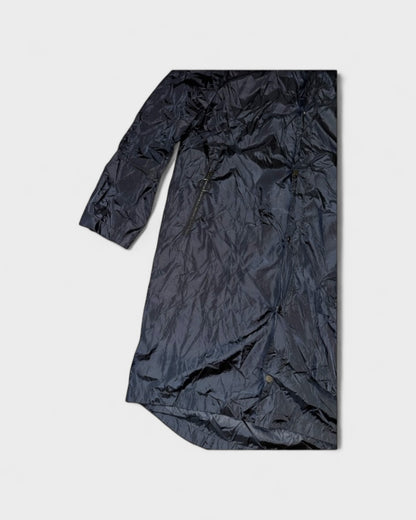 Regenmantel mit Kapuze – Schwarz