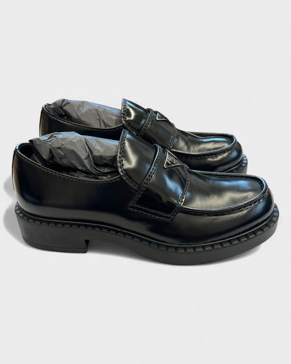 Loafer aus Glanzleder – Schwarz