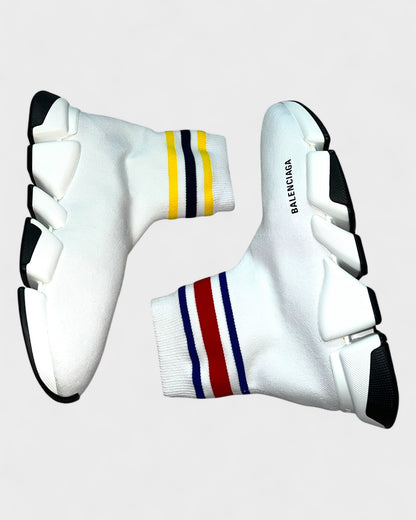 Speed Sneaker Trainer mit Streifen – Weiß