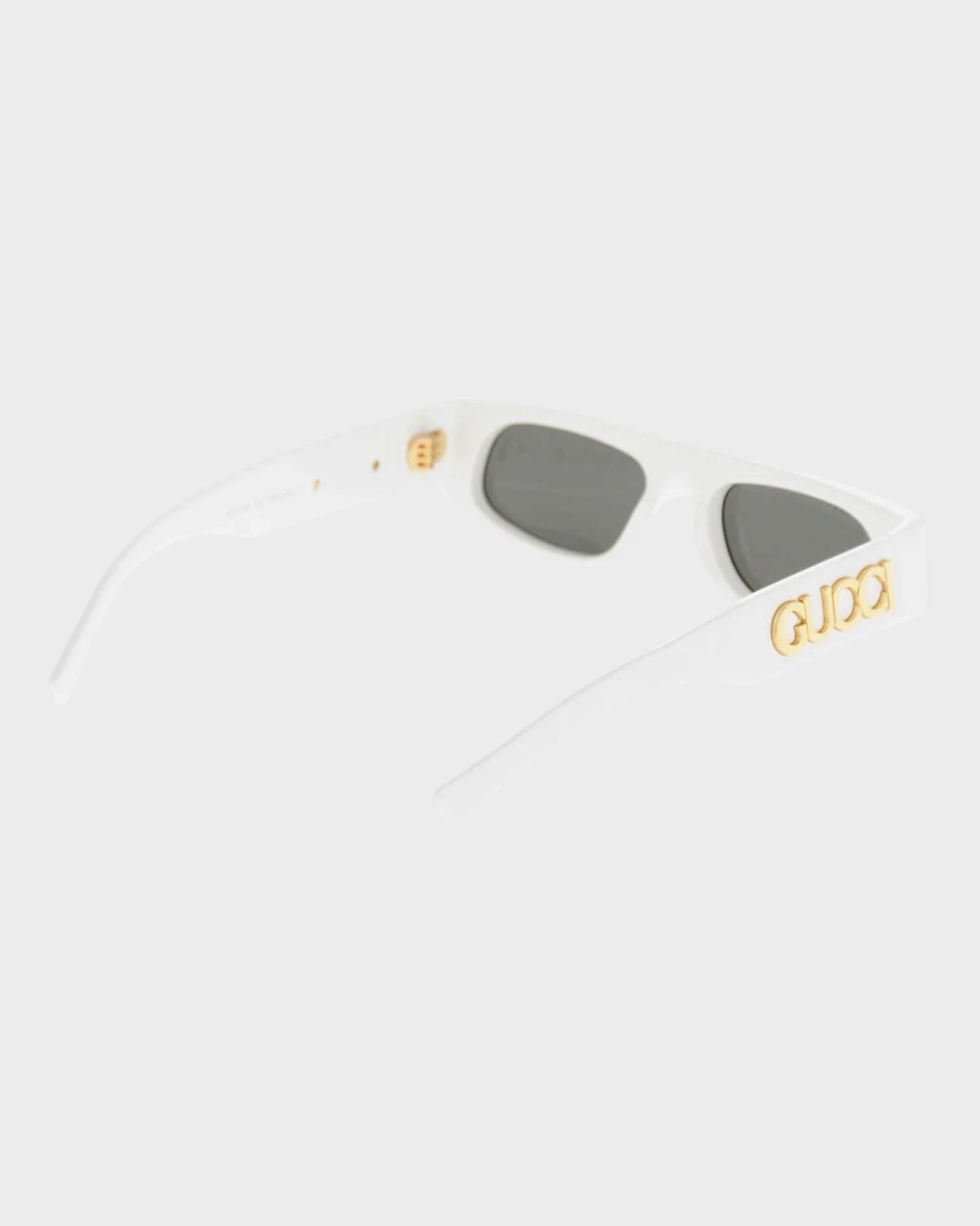 Schmale Sonnenbrille mit Logo-Applikation