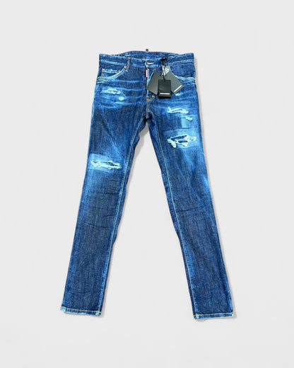 Distressed Jeans – Blau