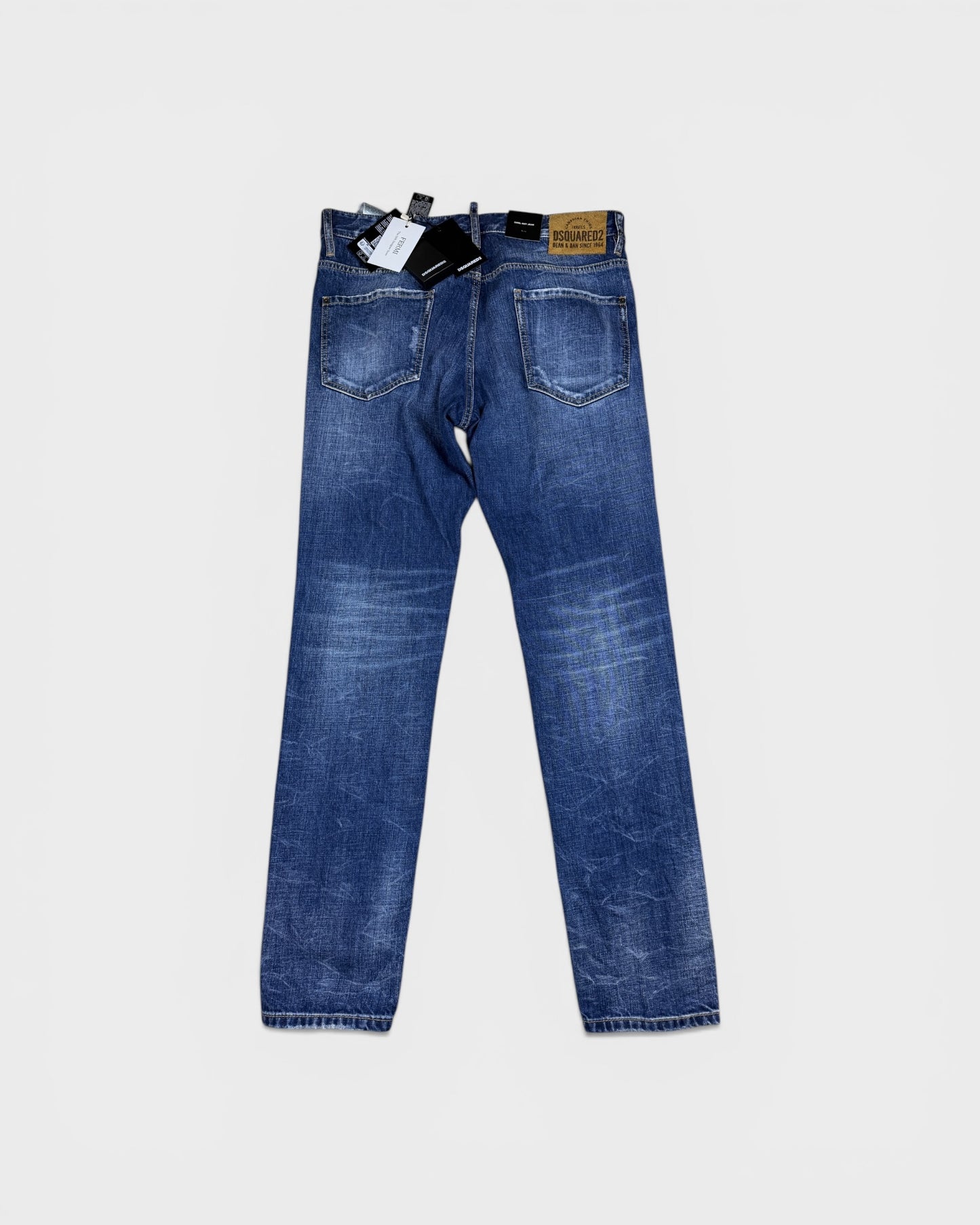 Slim Jeans mit Used-Waschung – Blau