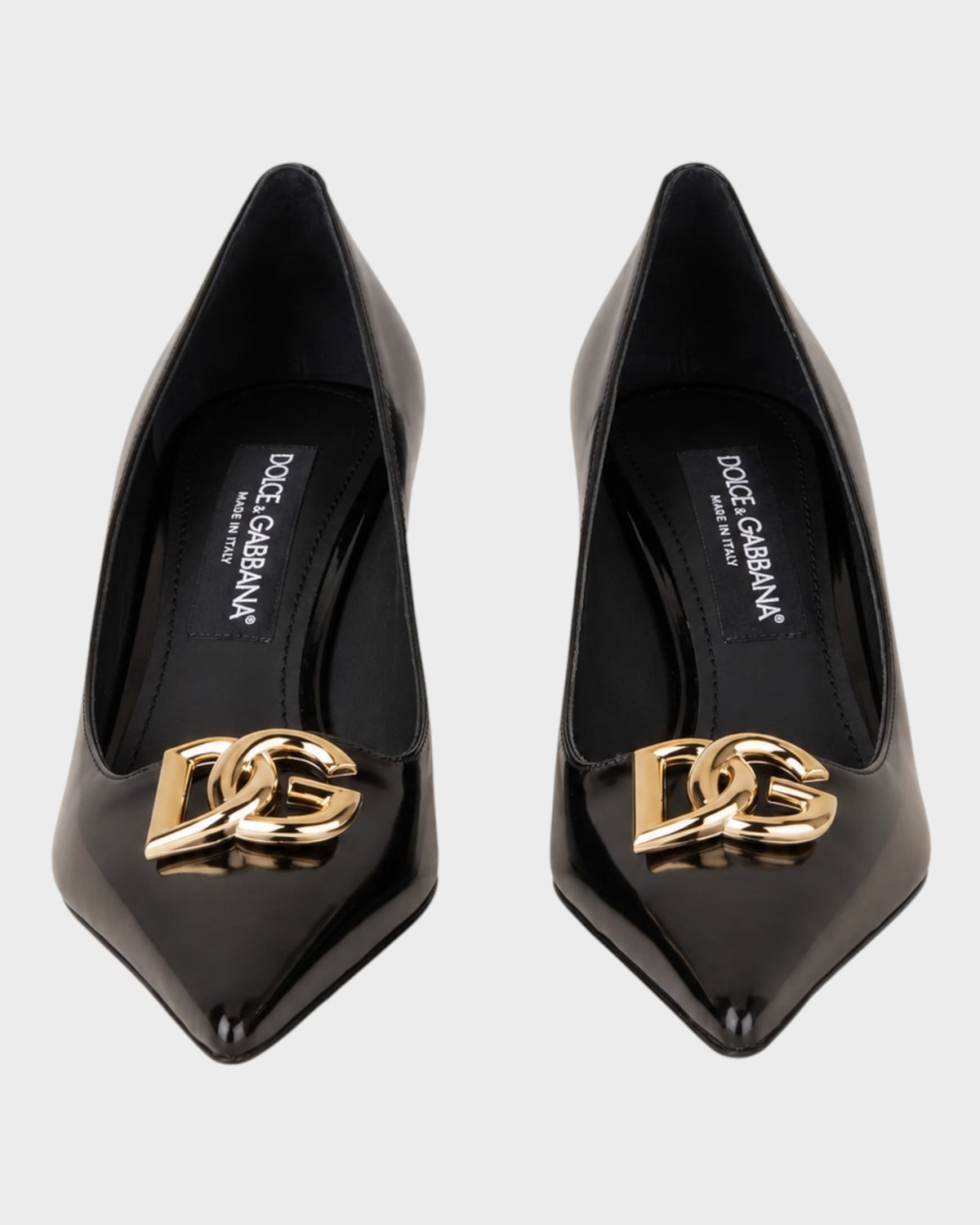 Pumps mit Logo-Schnalle – Schwarz