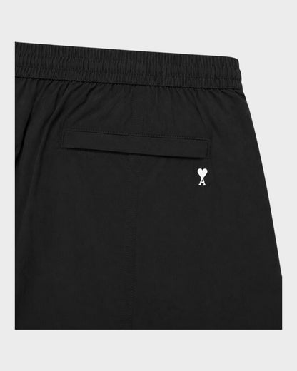 Badeshorts mit Beutel – Schwarz