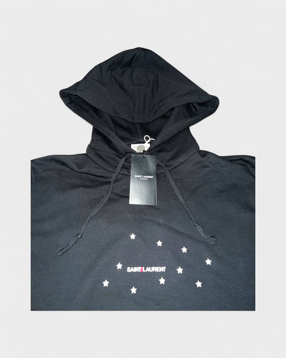 Kapuzenpullover mit Sternen – Schwarz