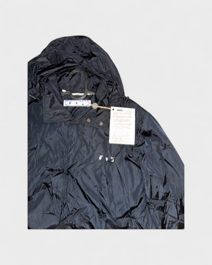 Regenmantel mit Kapuze – Schwarz