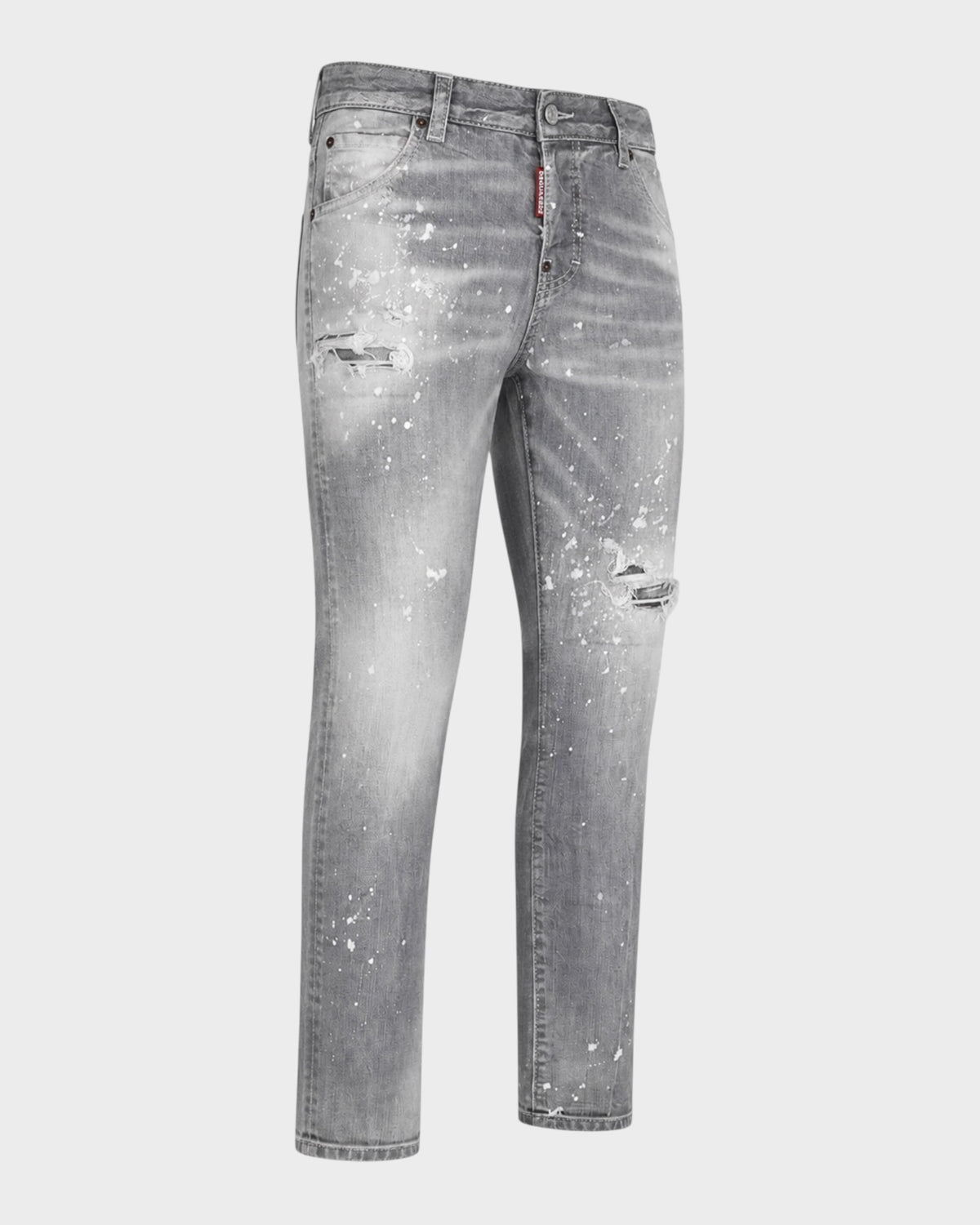 Cool Guy Jeans – Grau mit Paint-Splatter