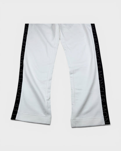 Jogginghose mit Logo-Streifen – Weiß