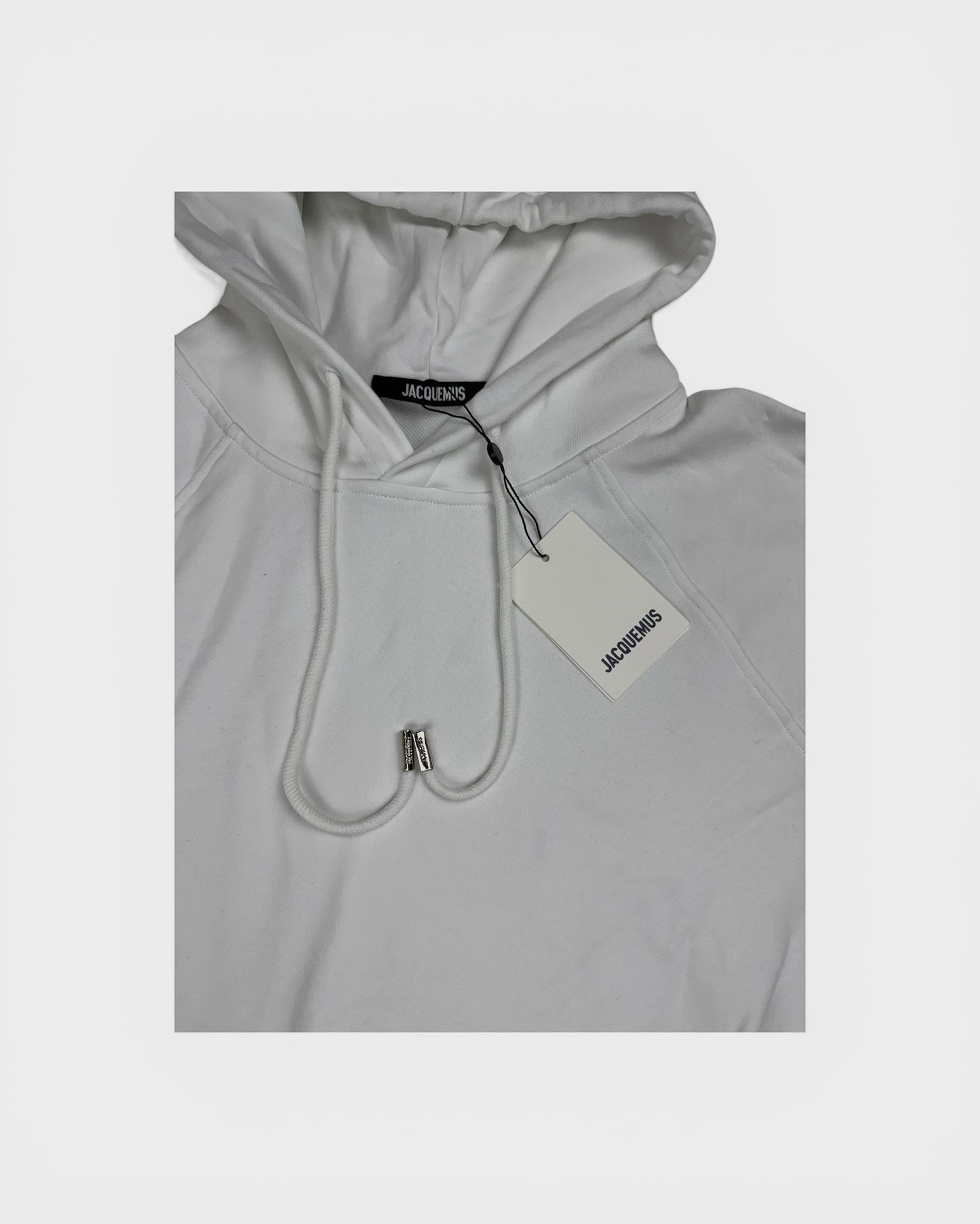 Kapuzenpullover mit Logo-Print – Weiß
