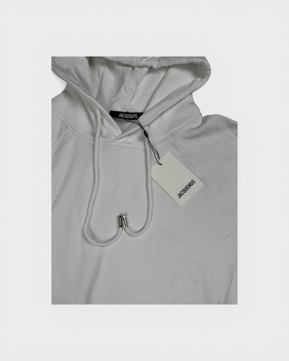 Kapuzenpullover mit Logo-Print – Weiß