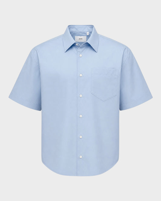 Kurzarmhemd – Blau
