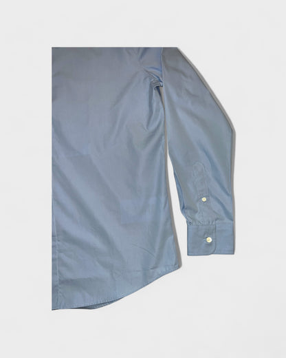 Popeline-Hemd – Hellblau