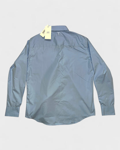 Popeline-Hemd – Hellblau