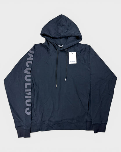 Kapuzenpullover mit Logo-Print – Schwarz