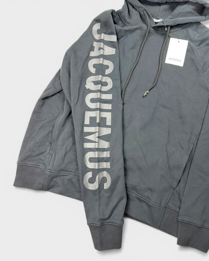 Kapuzenpullover mit Logo-Print – Schwarz