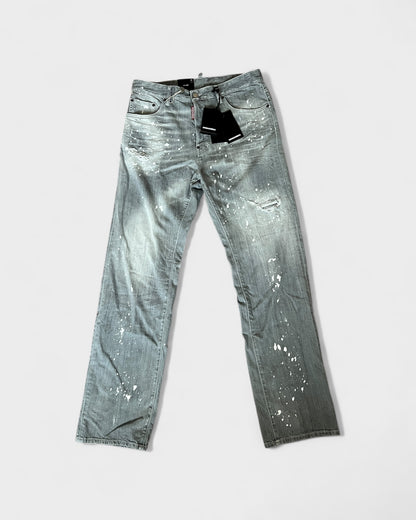 Cool Guy Jeans – Grau mit Paint-Splatter