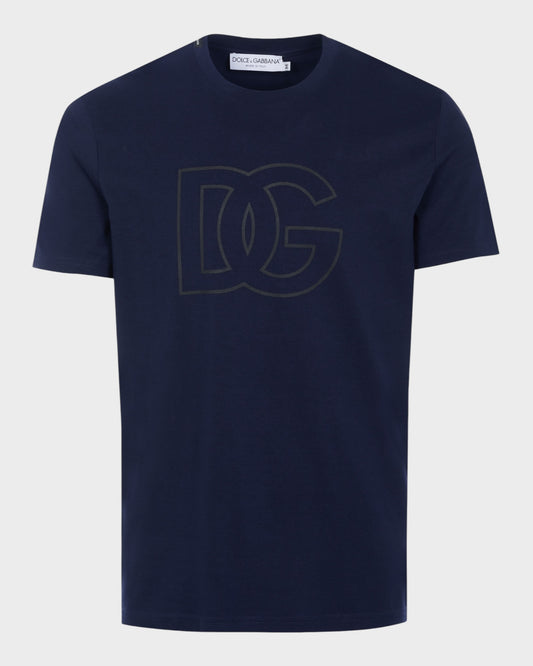 T-Shirt mit DG-Logo – Navy