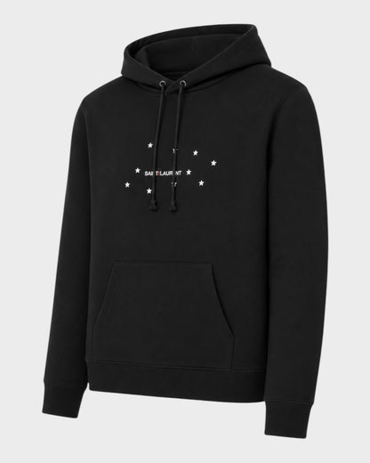 Kapuzenpullover mit Sternen – Schwarz