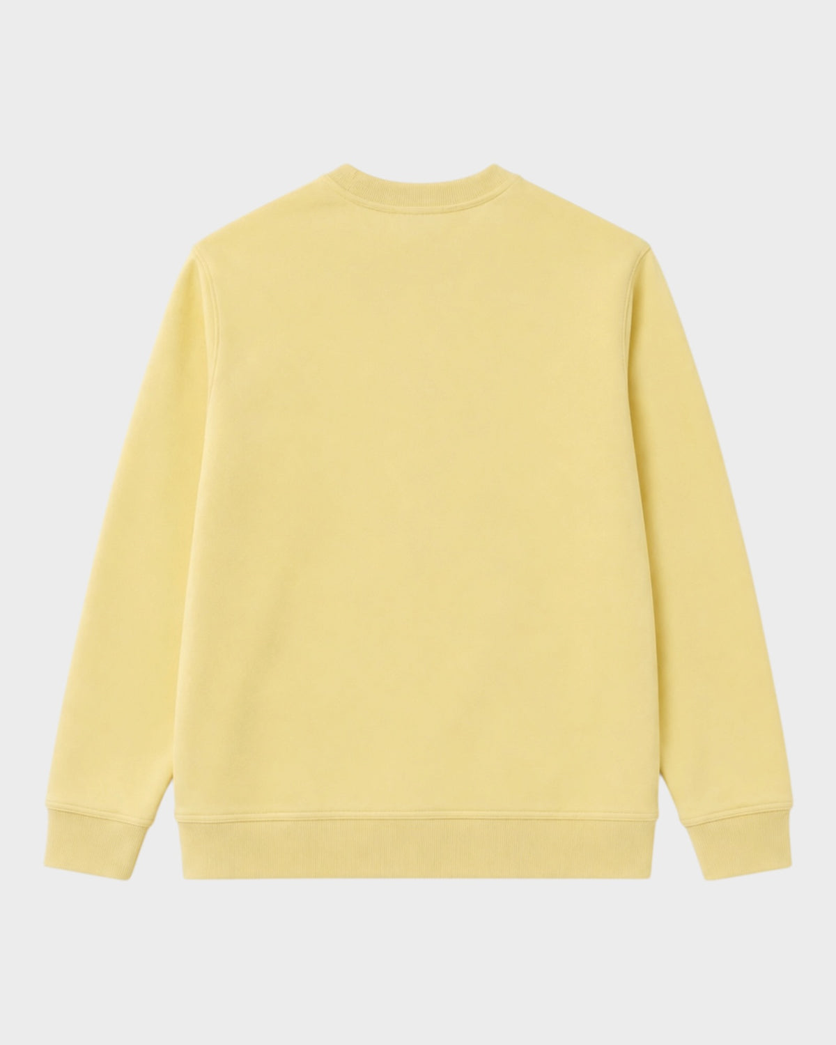 Sweatshirt mit Logo-Stickerei – Hellgelb