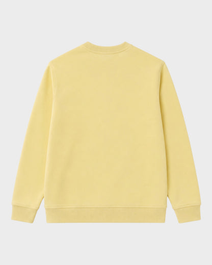 Sweatshirt mit Logo-Stickerei – Hellgelb