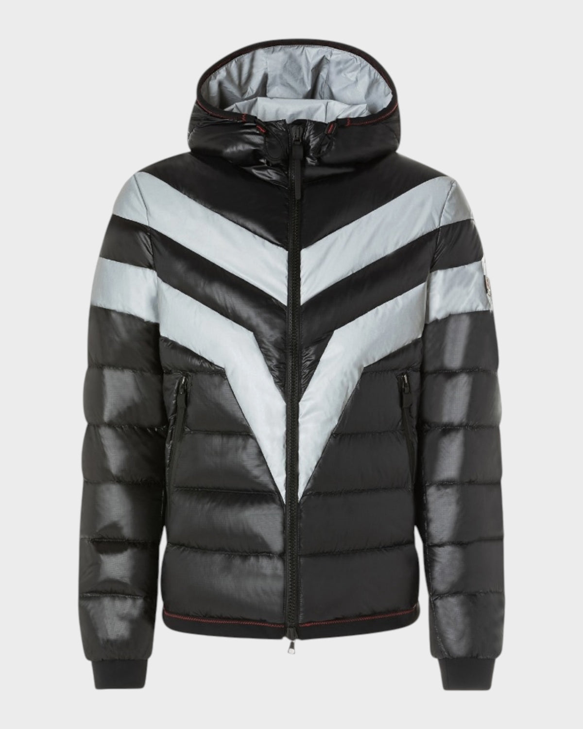 Daunenjacke in Schwarz & Grau