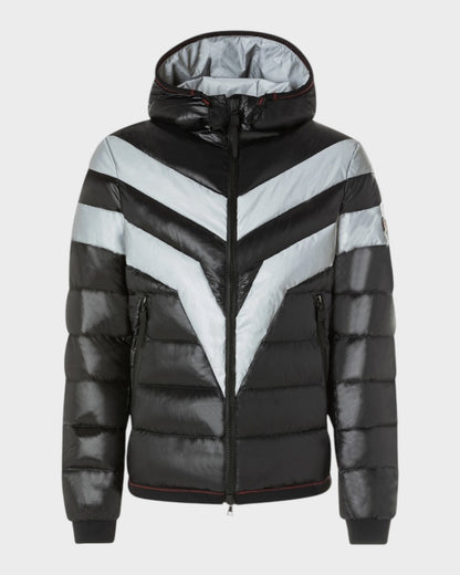 Daunenjacke in Schwarz & Grau