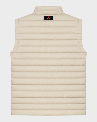 Steppweste mit Stehkragen – Beige