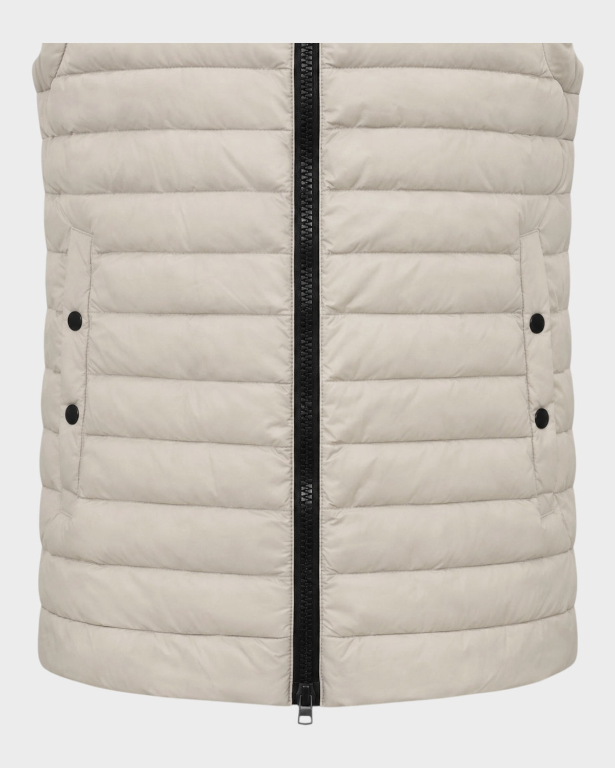 Steppweste mit Stehkragen – Beige